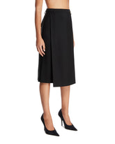 Black Wool Midi Skirt | PDP | Antonia