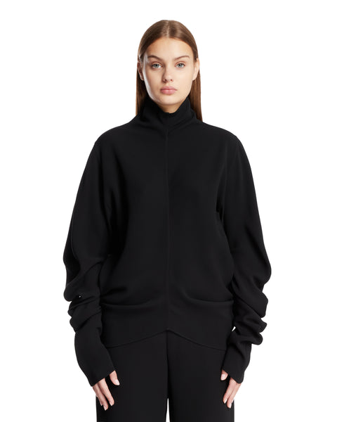 Black Miles Silk Top | THE ROW - Antonia