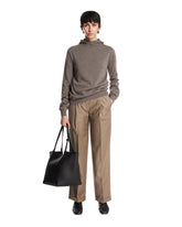 Beige Cashmere Hooded Sweater | PDP | Antonia