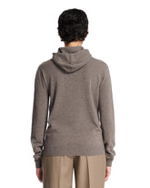 Beige Cashmere Hooded Sweater | PDP | Antonia