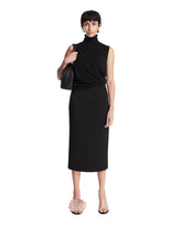 Black Sleeveless Cashmere Turtleneck - Women's tops | PLP | Antonia
