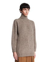 Beige Mirai Cashmere Turtleneck Sweater | PDP | Antonia