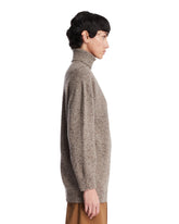 Beige Mirai Cashmere Turtleneck Sweater | PDP | Antonia