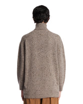 Beige Mirai Cashmere Turtleneck Sweater | PDP | Antonia