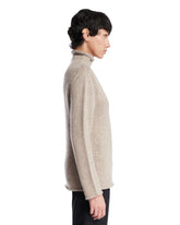 Beige Mariam Cashmere Turtleneck Sweater | PDP | Antonia