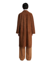 Brown Serenis Suede Coat | PDP | Antonia