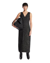 Black Wool Midi Dress - the row women | PLP | Antonia