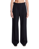 Blue Wool Trousers - Women's clothing | PLP | Antonia