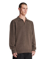 Brown Cashmere Leach Polo | PDP | Antonia