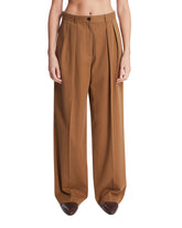 Brown Igor Trousers - the row women | PLP | Antonia
