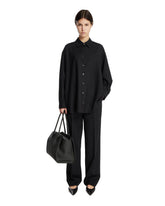 Black Virgin Wool Luka Shirt. - THE ROW | PLP | Antonia