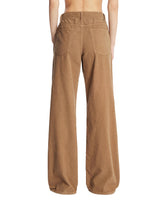 Beige Eglitta Corduroy Pants | PDP | Antonia