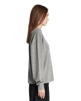 Gray Cashmere Crewneck Sweater | PDP | Antonia