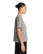 Gray Lila Cashmere T-Shirt | PDP | Antonia