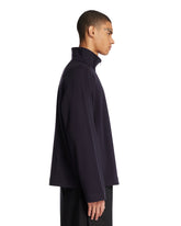 Top in Cotone E Cashmere Blu | PDP | Antonia