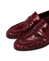 Burgundy Patent Leather Loafers | PDP | Antonia
