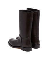 Brown Nobilis Leather Riding Boots | PDP | Antonia
