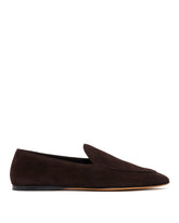 Brown Suede Awar Low Loafers | PDP | Antonia