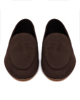 Brown Suede Awar Low Loafers | PDP | Antonia
