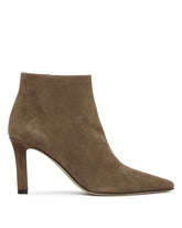 Beige Carla 80 Leather Ankle Boots - TUTTI CHECK ATELIER | PLP | Antonia