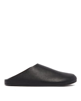 Black Hudson Leather Sandals - Men's slides | PLP | Antonia