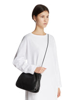 Black Large Leather Bourse Pouch - WELCOME PROMO ROW | PLP | Antonia