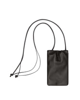 Black Bruce Leather Phone Holder - New arrivals women's bags | PLP | Antonia