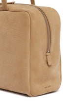 Beige Suede Astra Bowling Bag | PDP | Antonia