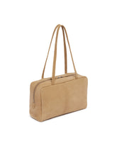 Beige Suede Astra Bowling Bag | PDP | Antonia