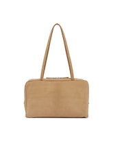Beige Suede Astra Bowling Bag | PDP | Antonia