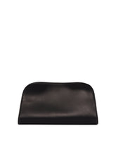 Black Peggy Leather Clutch - Women's pouches | PLP | Antonia