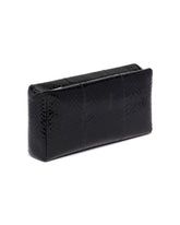 Black Compact Square Leather Clutch | PDP | Antonia