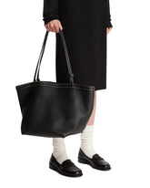 Black Park Tote Three Stitch Leather Bag - New arrivals women's bags | PLP | Antonia