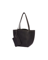 Black Park Tote Three Stitch Leather Bag | PDP | Antonia