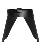 Black Leather Belt with Removable Panels | PDP | Antonia