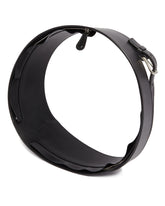 Black Leather Belt with Removable Panels | PDP | Antonia