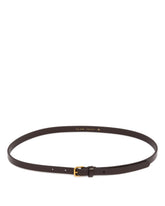 Brown Mini Leather Belt - Women's belts | PLP | Antonia