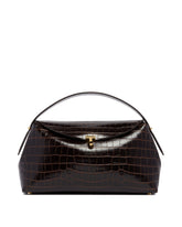 Borsa T-Lock Top Handle In Pelle Marrone - Toteme donna | PLP | Antonia