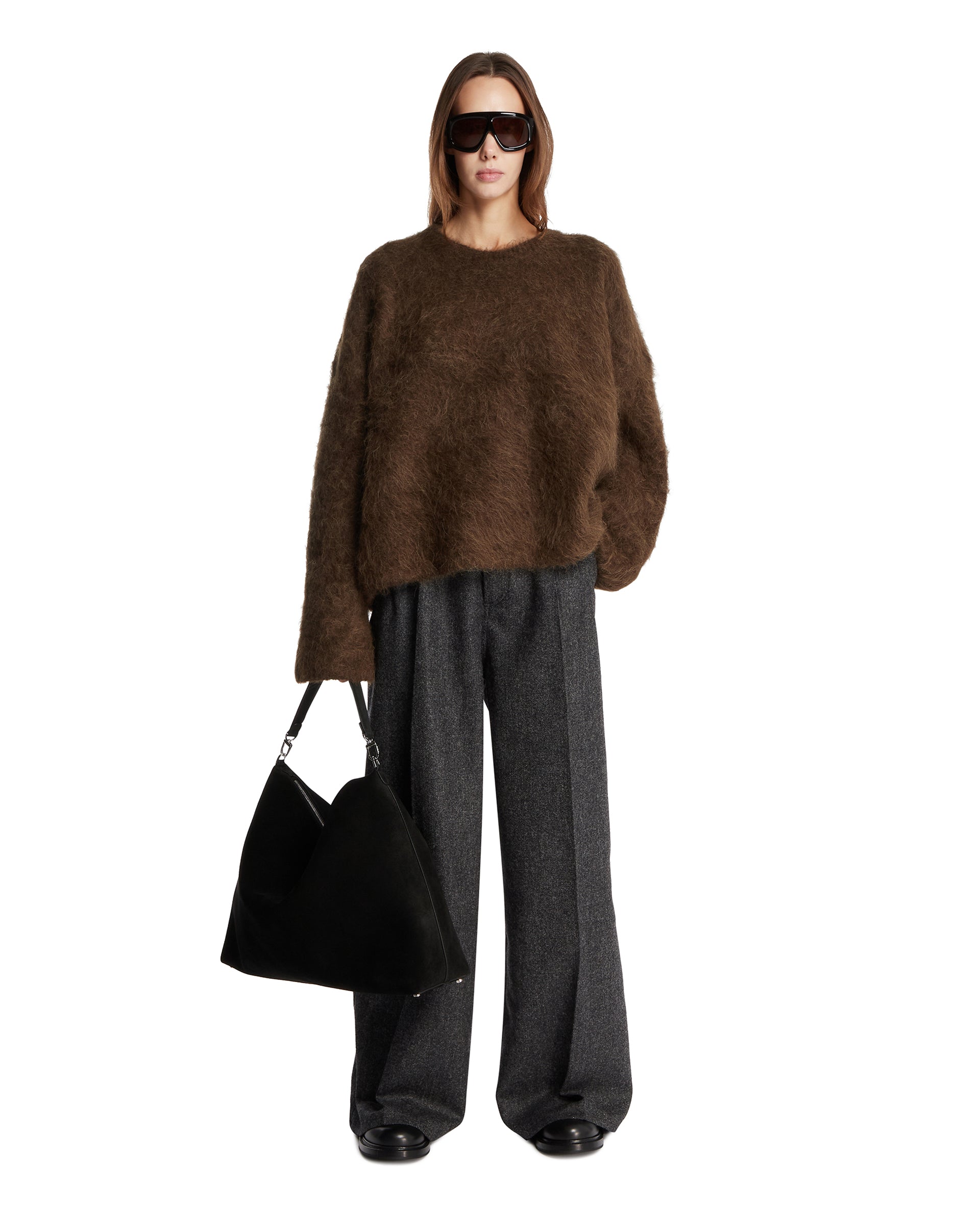 Brown Oversized Coat | TOTEME - Antonia