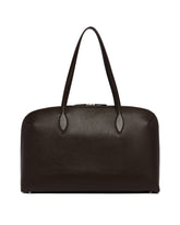 Brown Pebbled Leather Tote Bag | PDP | Antonia