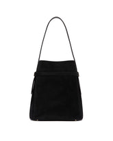 Black Belted Suede Bag | PDP | Antonia