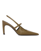 Green Leather Slingbacks | PDP | Antonia