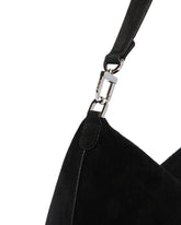 Borsa In Suede Bevel Nera | PDP | Antonia