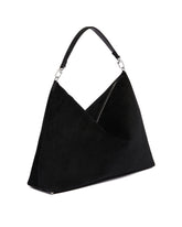 Borsa In Suede Bevel Nera | PDP | Antonia