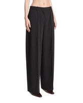 Pantaloni In Viscosa E Lana Neri | PDP | Antonia
