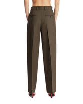 Green Wide Tailored Pants | PDP | Antonia