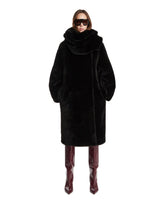 Cappotto Shearling Girocollo Nero - Toteme donna | PLP | Antonia