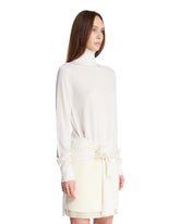 White Double-Sleeve Pullover | PDP | Antonia
