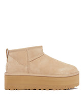 Beige Classic Ultra Mini Platform Boots - New arrivals women's shoes | PLP | Antonia