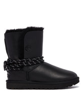 Black Classic Bailey Tie Leather Boots - Women's shoes | PLP | Antonia
